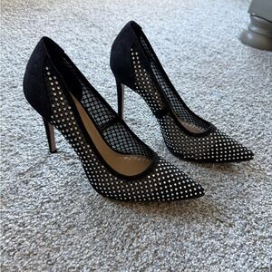 Mix No. 6 Black and Silver Studded Heels